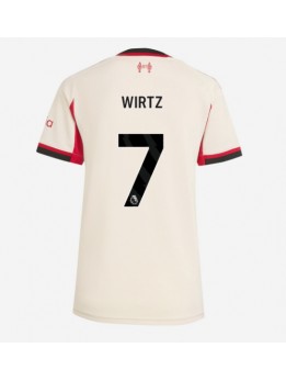 Billige Liverpool Florian Wirtz #7 Bortedrakt Dame 2025-26 Kortermet